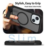 Frosted Holder PC Hybrid TPU MagSafe Phone Case, For iPhone 16, For iPhone 15 Pro Max, For iPhone 15 Pro, For iPhone 15 Plus – Bild 3