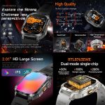 AK80 BT Call Smart Watch, Support Blood Oxygen / Blood Pressure / Heart Rate / Sports Health Monitoring Fitness Tracker – Bild 3