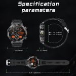 AK82 BT Call Smart Watch, Support Blood Oxygen / Blood Pressure / Heart Rate / Sports Health Monitoring Fitness Tracker – Bild 10