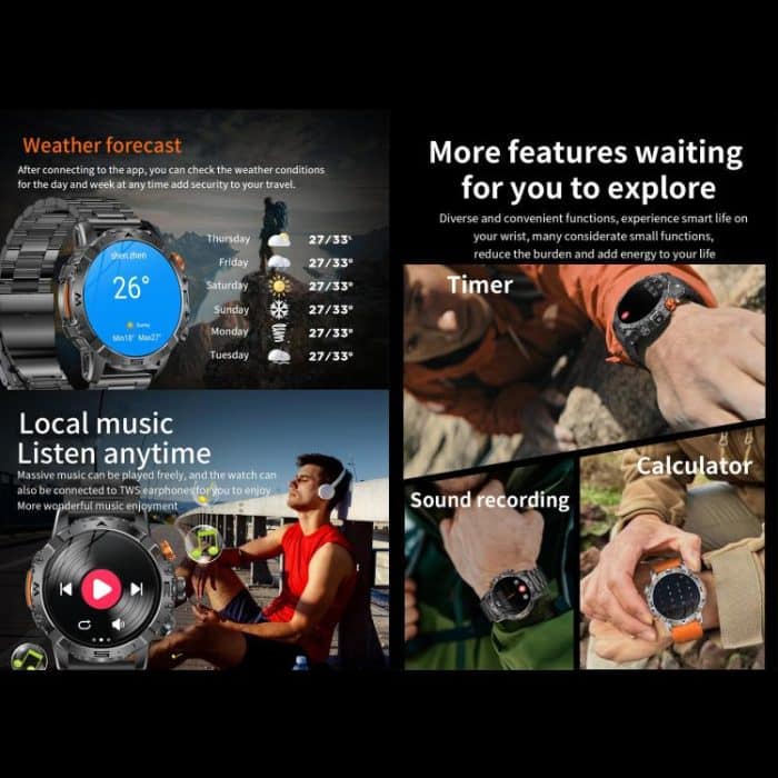 BH11 4G LTE Android 8.1 Smart Watch, 2GB+16GB, Unisoc 8541 Quad Core, Support Heart Rate / Blood Oxygen – Bild 13