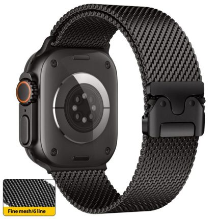 xDfind Umbrella Buckle Fine Mesh Milanese Stainless Steel Watch Band, Fine Mesh, For Apple Watch 42mm / 41mm / 40mm / 38mm
