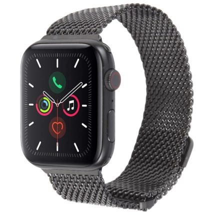 Double-section Magnetic Milanese Steel Watch Band, For Apple Watch 46mm / 49mm / 45mm / 44mm, For Apple Watch 42mm / 41mm / 40mm / 38mm