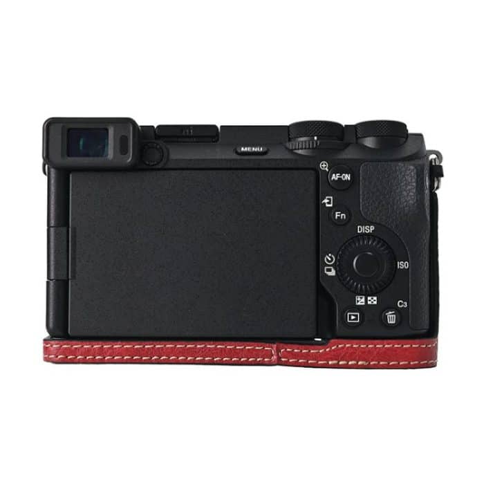 Litchi Texture PU Leather Camera Half Case Base, For Sony ILCE-6700 / A6700, For Sony ILCE-6400 / A6300 / A6200 – Bild 6