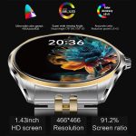 H78 1.43 inch AMOLED Screen Health & Fitness Smart Watch IP67 Waterproof Support BT Call – Bild 2