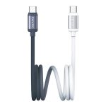 USAMS SJ756 Type-C to Type-C 60W Dual Color Aluminum Alloy Fast Charging Data Cable