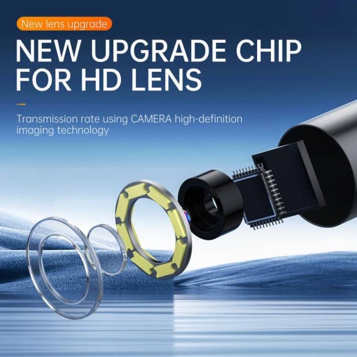 P380 8mm Lens Industrial Pipeline Endoscope with 4.3 inch HD Screen, 2m Tube, 5m Tube, 10m Tube – Bild 4