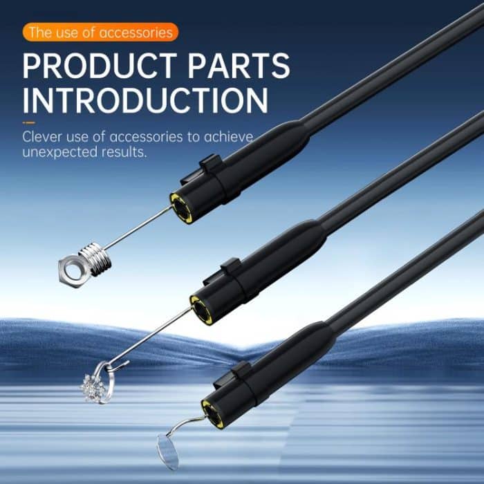 P380 8mm Lens Industrial Pipeline Endoscope with 4.3 inch HD Screen, 2m Tube, 5m Tube, 10m Tube – Bild 5