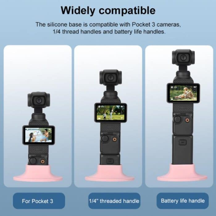 BRDRC Silicone Desktop Base Bracket, For DJI OSMO Pocket 3 – Bild 5