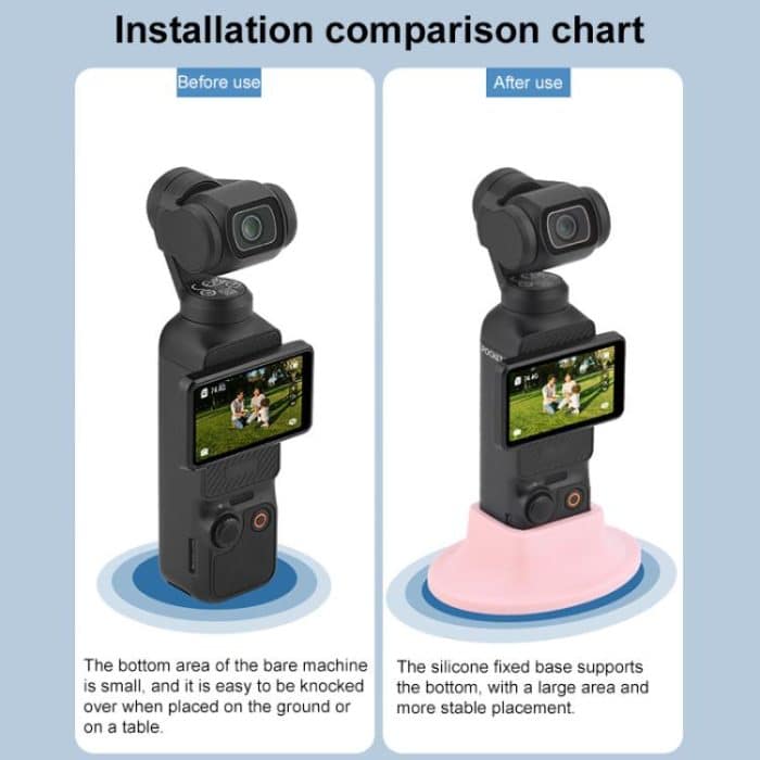 BRDRC Silicone Desktop Base Bracket, For DJI OSMO Pocket 3 – Bild 8