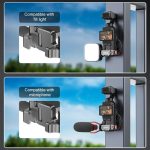 BRDRC Smartphone Teleprompter Ständer Desktop-Klemme Kaltschuh-Verlängerungshalterung, For DJI Osmo Pocket 3 – Bild 11