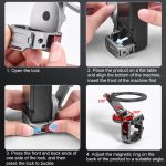 BRDRC Smartphone Teleprompter Ständer Desktop-Klemme Kaltschuh-Verlängerungshalterung, For DJI Osmo Pocket 3 – Bild 16