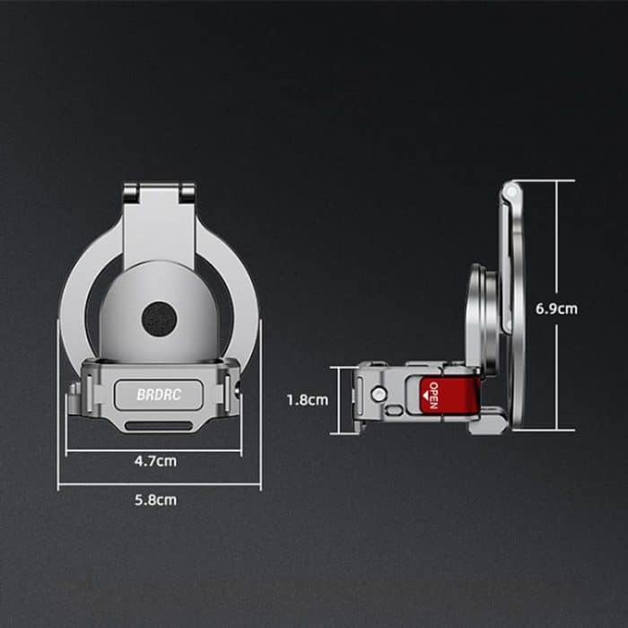 BRDRC Smartphone Teleprompter Ständer Desktop-Klemme Kaltschuh-Verlängerungshalterung, For DJI Osmo Pocket 3 – Bild 17