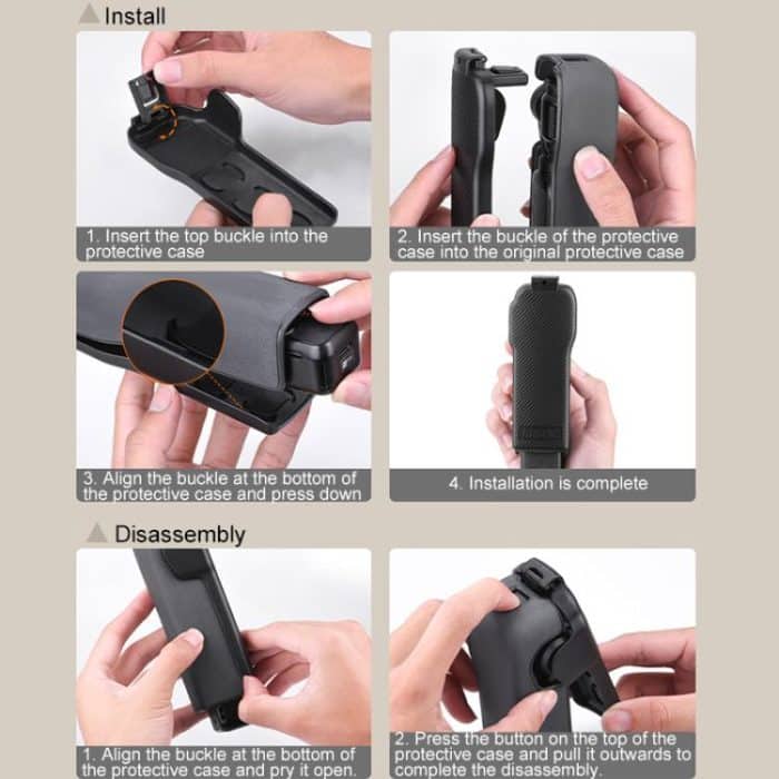 BRDRC Twill-Texturierte ABS-Schutzhülle, For DJI OSMO Pocket 3 – Bild 13