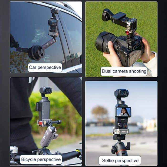 BRDRC Quick Assembly Multi-function Cold Shoe Extension Mount, For DJI Osmo Pocket 3 – Bild 15