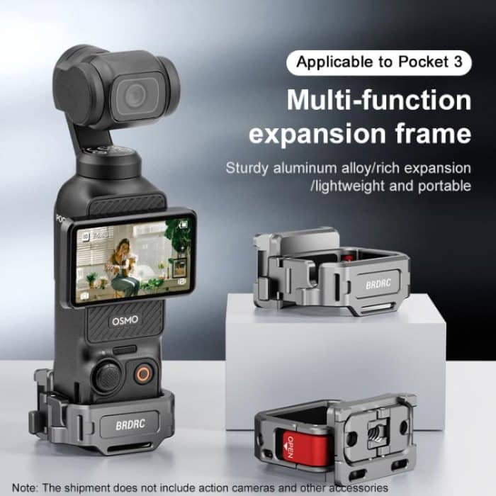 BRDRC Quick Assembly Multi-function Cold Shoe Extension Mount, For DJI Osmo Pocket 3 – Bild 3