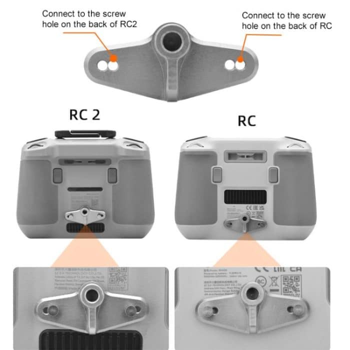 BRDRC Drone Remote Control Adapter Base Bicycle Holder, For DJI RC / RC 2 – Bild 7