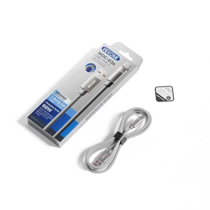 WK WDC-63a 66W USB to Type-C Fast Charging Data Cable, Length: 1.2m – Bild 3
