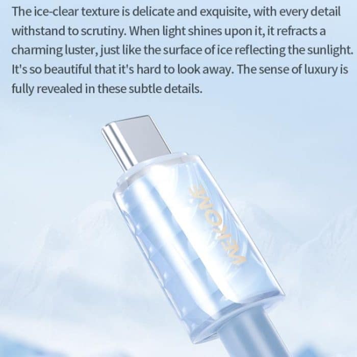 WK WDC-74 65W Typ-C auf Typ-C Schnellladedatenkabel, Länge: 1,2m – Bild 3