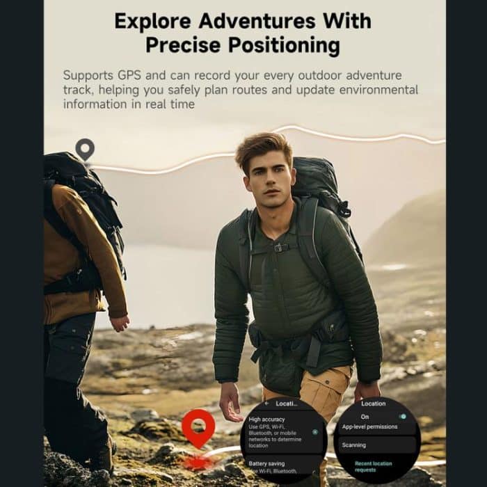 UNIWA DM300 4G Android Watch Phone, 1.43 inc Unisoc SL8541E Quad Core, Support Heart Rate / Blood Oxygen, 2GB+16GB, 4GB+64GB – Bild 6