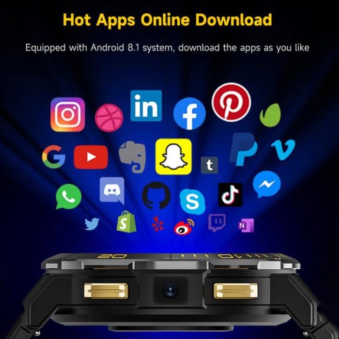 UNIWA DM300 4G Android Watch Phone, 1.43 inc Unisoc SL8541E Quad Core, Support Heart Rate / Blood Oxygen, 2GB+16GB, 4GB+64GB – Bild 7