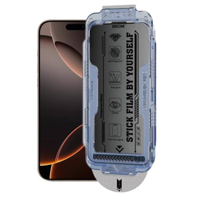 EDA007990101.jpg WK WTP-118 Easy Install 6D Curved Ultra-Fine Edge Frosted Privacy Tempered Glass Film, For iPhone 16 Pro Max, For iPhone 16 Pro, For iPhone 16 Plus / 15 Plus, For iPhone 16 / 15, For iPhone 15 Pro Max, For iPhone 15 Pro, For iPhone 13 Pro Max / 14 Plus... – Bild 1