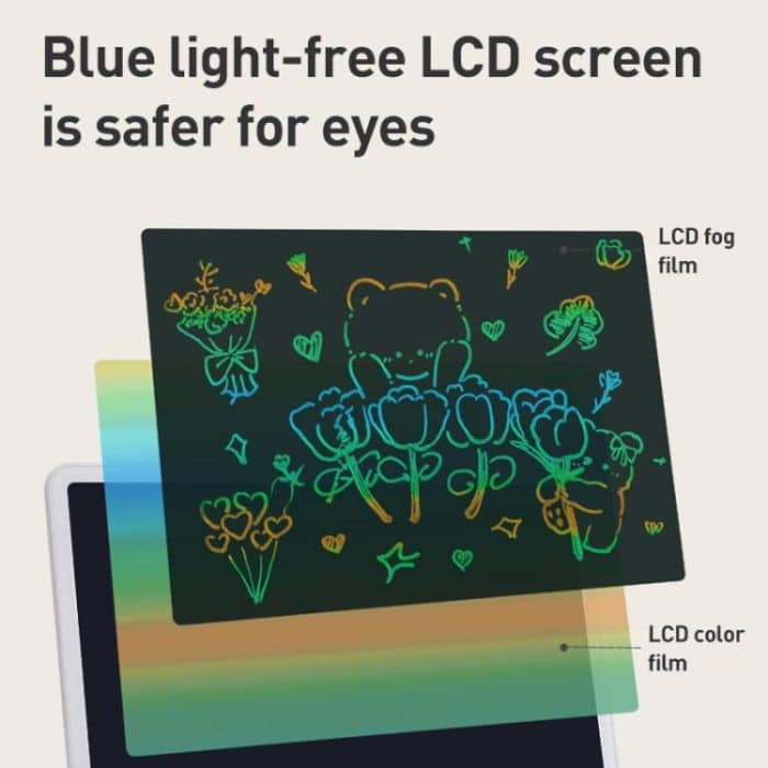Children LCD Writing Tablet Color Screen Drawing Board, 11 inch White, 13 inch Blue, 13 inch Pink, 13 inch Black, 16 inch White, 16 inch Pink, 16 inch Black, 16 inch Blue, 16 inch Vertical Pink, 16 inch Vertical Black, 16 inch Vertical Blue, 20 inch White – Bild 3