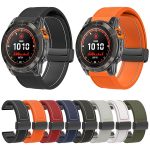 Folding Magnetic Buckle Quick Release Silicone Watch Band, For Garmin 22mm, For Garmin 26mm – Bild 2