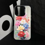 Flower Series Color Silver TPU Hybrid PC Phone Case, For iPhone 16 Pro Max – Bild 3