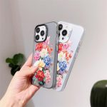 Flower Series Color Silver TPU Hybrid PC Phone Case, For iPhone 16 Pro Max – Bild 6
