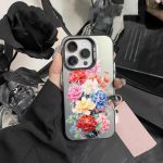 Flower Series Color Silver TPU Hybrid PC Phone Case, For iPhone 14 – Bild 5
