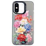 Flower Series Color Silver TPU Hybrid PC Phone Case, For iPhone SE 2022 / SE 2020 / 8 / 7