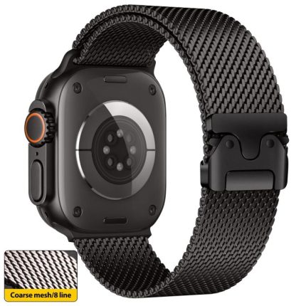 xDfind Umbrella Buckle Think Mesh Milanese Stainless Steel Watch Band, Think Mesh