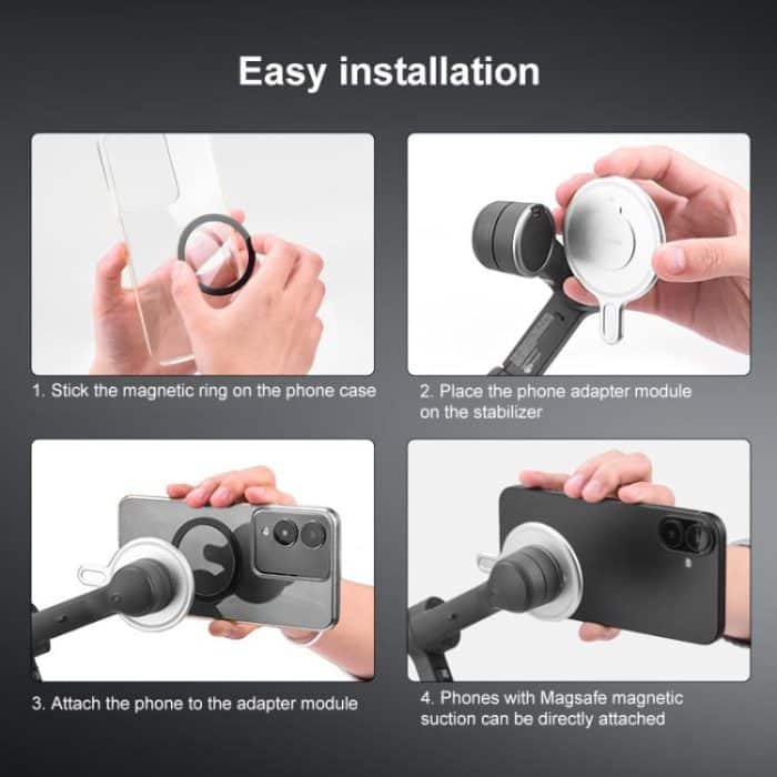 Magnetic MagSafe Adapter Phone Holder For DJI Osmo Mobile 6 / 7 / 7P – Bild 10