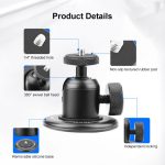 Aluminum Alloy Desktop Base, Strong Magnetic Round Base, Strong Magnetic Round Base Kit – Bild 8