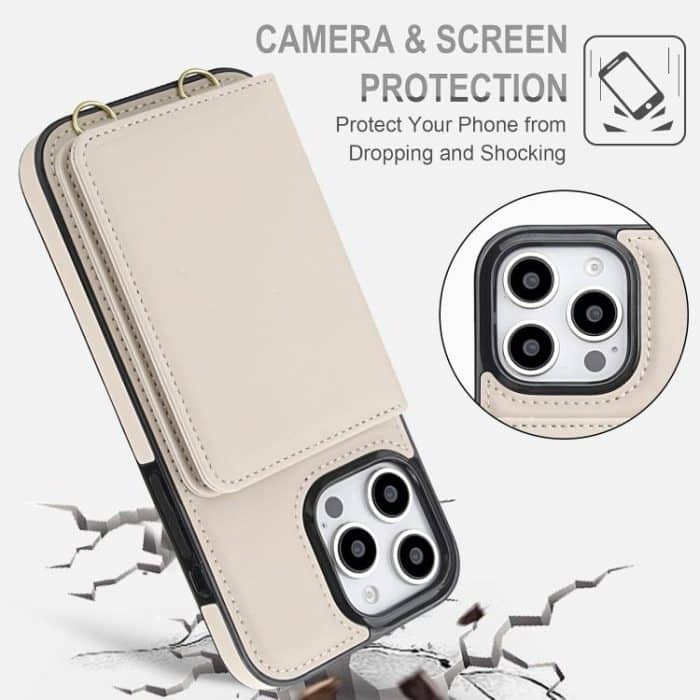 Crossbody Dual-buckle Wallet RFID Back Leather Phone Case, For iPhone 14 Plus, For iPhone 14 / 13, For iPhone 14 Pro – Bild 6