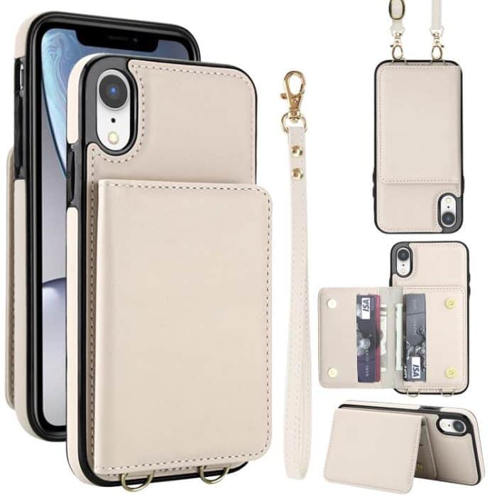 EDA008038511A.jpg Crossbody Dual-buckle Wallet RFID Back Leather Phone Case, For iPhone 14 Pro Max, For iPhone SE 2022 / SE 2020 / 8 / 7, For iPhone 13 Pro Max – Bild 1