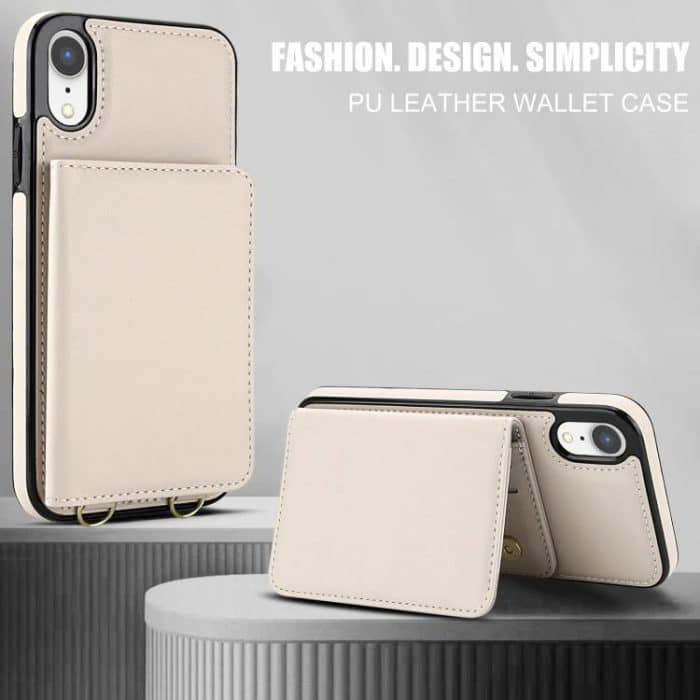 Crossbody Dual-buckle Wallet RFID Back Leather Phone Case, For iPhone 14 Pro Max, For iPhone SE 2022 / SE 2020 / 8 / 7, For iPhone 13 Pro Max – Bild 8
