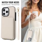 Crossbody Dual-buckle Wallet RFID Back Leather Phone Case, For iPhone 15 Pro, For iPhone 15 Plus, For iPhone 15 – Bild 3