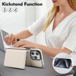 Crossbody Dual-buckle Wallet RFID Back Leather Phone Case, For iPhone 16 Plus, For iPhone 16, For iPhone 15 Pro Max – Bild 7