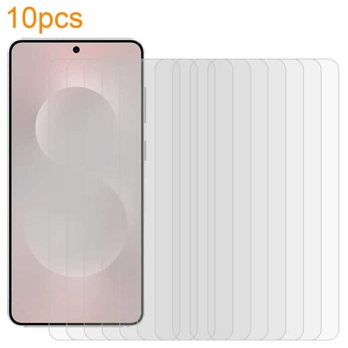 10pcs xDfind 0.18mm 9H 2.5D High Aluminum Tempered Glass Film, Support Fingerprint Unlocking, For Samsung Galaxy S25 Edge 5G, For Samsung Galaxy S25 5G, For Samsung Galaxy S25+ 5G, For Samsung Galaxy S25 Ultra 5G, For Samsung Galaxy S24 Ultra 5G... – Bild 1
