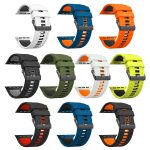 Diamond Texture Two Color Silicone Watch Band, For Apple Watch 46mm / 49mm / 45mm / 44mm – Bild 3