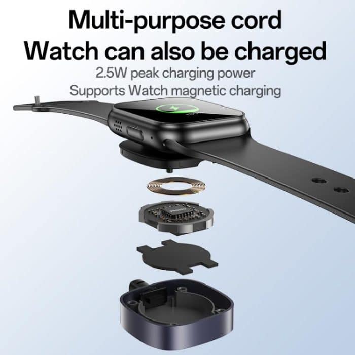 Yesido CA136C 60W USB-C / Type-C to Type-C & iWatch 2 in 1 Charging Cable, CA136C – Bild 5