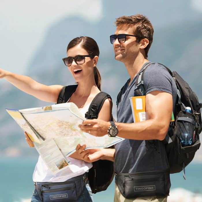 YQM-AAA Outdoor Running Sport wasserdichte Handy-Crossby-Hüfttasche – Bild 9