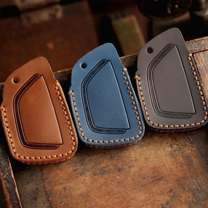 For Buick Envision Plus 2023 Hallmo Crazy Horse Cowhide Car Key Protection Cover, For Buick Envision Plus 2023 3-button, For Buick Envision Plus 2023 4-button, For Buick Envision Plus 2023 5-button – Bild 3