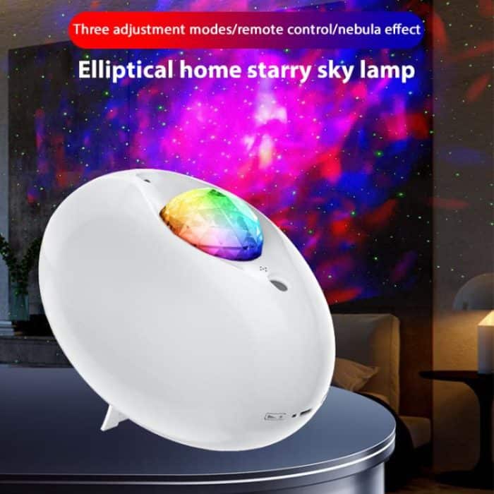 Remote Control Elliptical Starry Projection Lamp Atmosphere Light – Bild 6