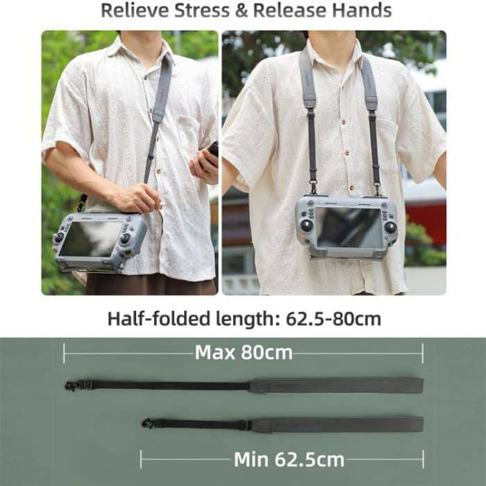 Sunnylife Controller Hanger Bracket with PU Leather Strap Shoulder Belt, For DJI RC Plus 2 / 1 – Bild 6