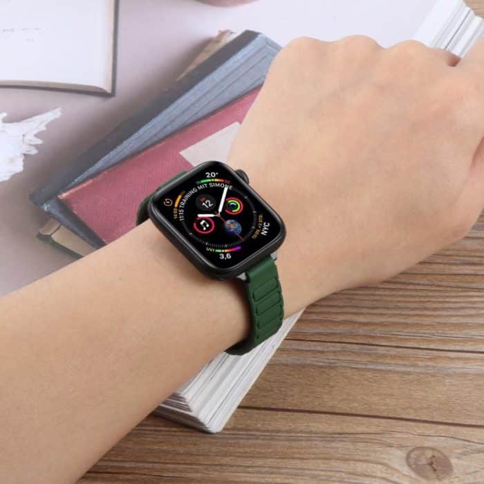 Slim I-shaped Magnetic Silicone Watch Band, For Apple Watch 46mm / 49mm / 45mm / 44mm, For Apple Watch 42mm / 41mm / 40mm / 38mm – Bild 4