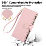 Round Buckle Zipper Wallet Leather Phone Case with Crossbody Strap, For iPhone 16e, For iPhone 16 Pro Max, For iPhone 16 Pro, For iPhone 16 Plus – Bild 4