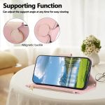 Round Buckle Zipper Wallet Leather Phone Case with Crossbody Strap, For iPhone 15, For iPhone 14 Plus, For iPhone 14, For iPhone 14 Pro – Bild 5