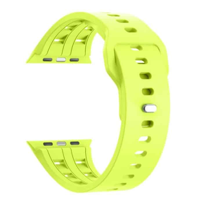 Dual-row Breathable Silicone Watch Band, For Apple Watch 46mm / 49mm / 45mm / 44mm – Bild 3